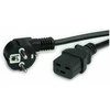 VALUE Netzkabel Schutzkontakt CEE7/7 - IEC320-C19, 16A, juodas, 0,8 m