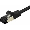 VALUE S/FTP-(PiMF-) Patchkabel Cat.8 (Class I), LSOH, Litzendraht, juodas, 3 m