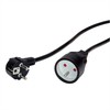 Value VALUE Prailginimo laidas, maitinimo laidas, AC 230V, UTE, juodas, 10 m
