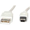 VALUE USB 2.0 Kabelis Typ A - 5-Pin Mini baltas 1,8m