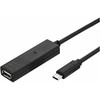 USB kabelis Value USB-A - USB-C 10m juodas