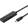 Value USB vertė USB-C – USB-A laidas 15 m Juodas