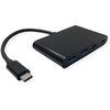 Value HUB USB vertė VERtė koncentratorius USB 3.2 Gen 2, 4x (2x A+ 2x C), C tipo prijungimo laidas
