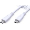 VALUE USB 3.2 Gen 2 Kabelis, C-C, ST/ST, 4K UHD-1, 10Gbit/s, Emark, 100W, wei, 0,5 m
