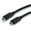 VALUE USB 3.2 Gen 2 Kabelis, C-C, ST/ST, 4K UHD-1, 10Gbit/s, Emark, 100W, wei, 1 m