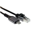 VALUE USB 3.2 Gen 2 Typ C zu Gigabit Ethernet Konverterkabel, juodas, 1 m