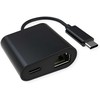 Value USB adapteris Triton USB-C - RJ-45 + USB-C, juodas (12.99.1118)