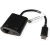 Value USB adapteris Triton USB-C - RJ-45 + USB-C, juodas (12.99.1118)