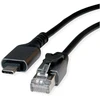 VALUE USB 3.2 Gen 2 Typ C zu Gigabit Ethernet Konverterkabel, juodas, 1 m