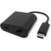 Value USB adapteris Triton USB-C - RJ-45 + USB-C, juodas (12.99.1118)