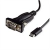 AV vertė VALUE Adapterio keitiklio kabelis USB – nuoseklus, C tipas – RS232, juodas, 1,8 m