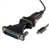 AV vertė VALUE Adapterio keitiklio kabelis USB – nuoseklus, C tipas – RS232, juodas, 1,8 m