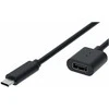 VALUE Video-Verlngerungskabel (DP Alt Mode) USB Typ C-C, ST/BU, juodas, 1,5 m
