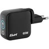 Verbatim Mini GaN mains charger 65W 2xUSB-C PD/1x USB-A QC EU/UK/USA adapter juodos spalvos 30238