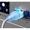 Tinklo Kabelis - Ubiquiti 0,15 m Cat6, Permatomas, Balta
