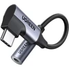Adapteris USB C kampinis kištukas - 3.5mm stereo lizdas CM991 UGREEN
