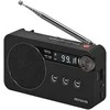 Aiwa Radijo imtuvas FM įkraunamas su USB/Micro SD/3.5mm lizdu, juodas