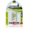 Akumuliatorius 6HR61 (E-Block, R22, 6R61, 6F22) 8.4V 200mAh Ni-Mh ANSMANN