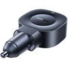 Baseus Automobilinis įkroviklis 12-24V 45W USB-C PD su ištraukiamu 0.8m USB-C laidu PrimeTrip VR2, juodas