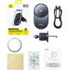 Baseus Automobilinis magnetinis laikiklis telefonams su belaidžiu Qi2.2 įkrovimu 25W PrimeTrip VC2 Pro, juodas