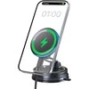 Baseus Automobilinis magnetinis laikiklis telefonams su belaidžiu įkrovimu 15W PrimeTrip VC2 Flex Pro, juodas