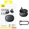 Baseus Belaidės Bluetooth 6.0 ausinės Bass BC1 su įkrovimo dėklu, juodos