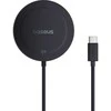 Baseus Belaidis magnetinis Qi2 įkroviklis 15W su USB-C 1.5m laidu, juodas