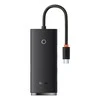Baseus Šakotuvas USB-C 4 prievadų (USB 3.0) 25cm, juodas