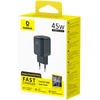 Baseus Sieninis įkroviklis EnerFill FN22 45W USB-C QC PD, juodas