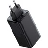 Baseus Sieninis įkroviklis GaN6 Pro 100W 2xUSB-A + 2xUSB-C QC PD su USB-C kabeliu 1m, juodas