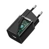 Baseus Sieninis įkroviklis Super Si 30W USB-C QC3.0 PD, juodas