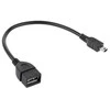 Cabletech Jungtis OTG iš mini USB kištuko į USB Lizdą 20cm