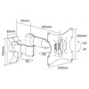 Laikiklis Goobay TV EasyScope Twin M 51885 Wall Mount, 17-42 ", Maximum weight (capacity) 30 kg, Juodas