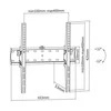 Cabletech Laikiklis sieninis pakreipiamas TV 32-55" (maks. 40kg)
