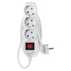 Emos Ilgiklis 3 lizdų 1.5m su įžeminimu, su jungikliu (baltas) 1.5mm²