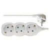 Emos Ilgiklis 3 lizdų 3.0m su įžeminimu (baltas) 1.5mm²
