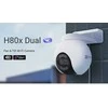 Ezviz Wi-Fi kamera H80x, dviejų objektyvų 8MP + 2MP, spalvotas naktinis matymas, MicroSD iki 512GB