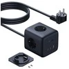 Baseus EnerFill FA11 67W Power Strip, USB-A + USB-C Cube + 3 x EU Socket 1.5m – juodos spalvos