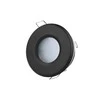 Įmontuojamas šviestuvas, MR16/GU10, apvalus, juodas, hermetinis IP44, LED LINE