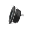 Įmontuojamas šviestuvas, MR16/GU10, apvalus, juodas, hermetinis IP44, LED LINE