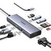 Jungčių stotelė 7in1 USB-C - USB-A 3.0, USB-C 3.0, HDMI, VGA PD CM498 UGREEN