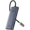 Jungčių stotelė / adapteris USB C kištukas - 6 rūšių juntys ( HDMI 4K@60Hz*1+USB3.1*2+USB-C3.1*1+USB2.0*1+PD*1+RJ45*1 ) UltraJoy BASEUS