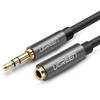 UGREEN AUX kabelio prailginimo mini lizdas 3.5 mm, 5 m (juodas)