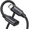 Kabelis ilgiklis USB C kištukas - USB C lizdas USB3.2 100W 1m 10Gbps juodas US372 UGREEN