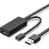 Kabelis ilgiklis USB3.0 5m su micro USB lizdu papildomam maitinimui US175 UGREEN