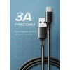 Nikeliu dengtas USB-C kabelis UGREEN 1m juodas