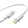 Kabelis USB C - IP Lightning 2m 20W baltas porėto silikono izoliacija BASEUS