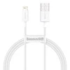 Kabelis USB A - IP Lightning 1.0m baltas Superior serijos BASEUS