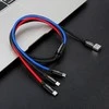 Kabelis Baseus USB2.0 A kištukas ir 3 kištukai (USB C, micro USB, lightning)