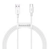 Kabelis USB A - USB C 66W 1.0m baltas (netinka iPhone 15 įkrovimui) Superior BASEUS